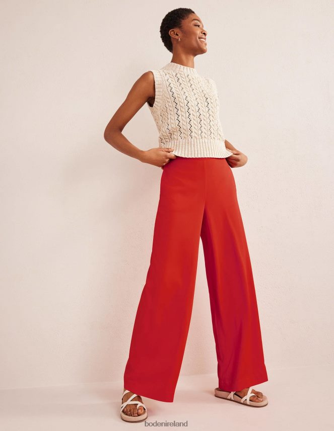 Vermillion Red Clothing Fluid Wide Trousers Boden Women L466L61038