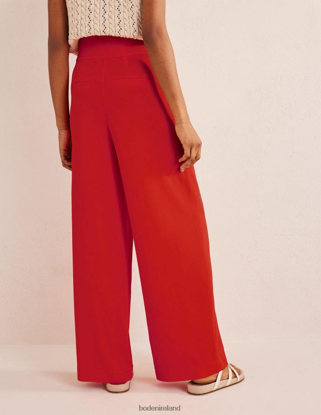 Vermillion Red Clothing Fluid Wide Trousers Boden Women L466L61038