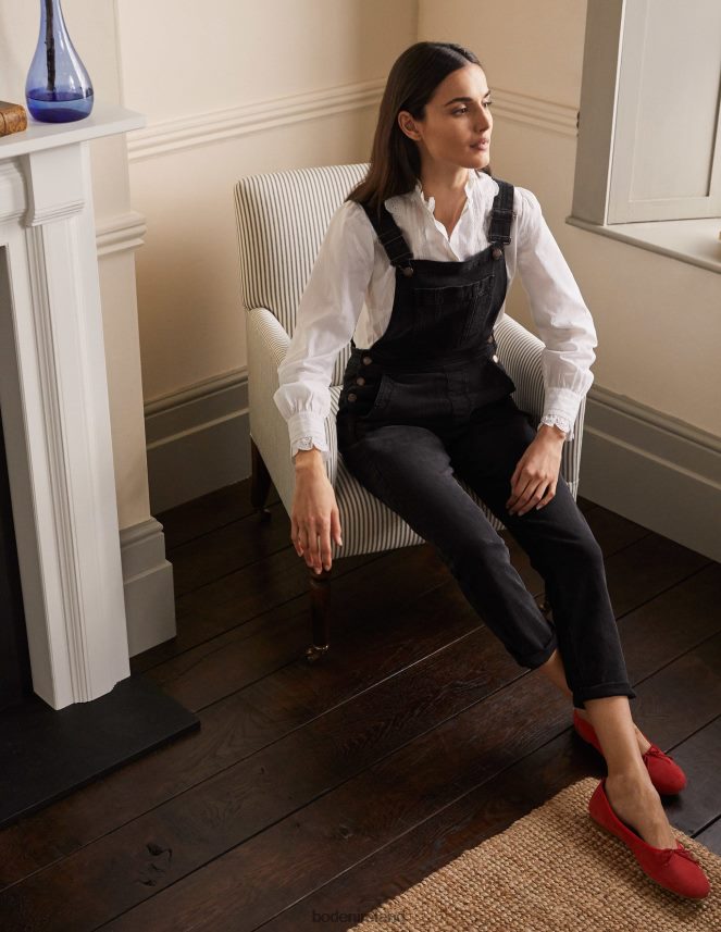 Washed Black Clothing Girlfriend Dungarees Boden Women L466L62392