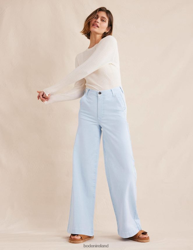 XENON BLUE Clothing Casual Wide Leg Trousers Boden Women L466L61120