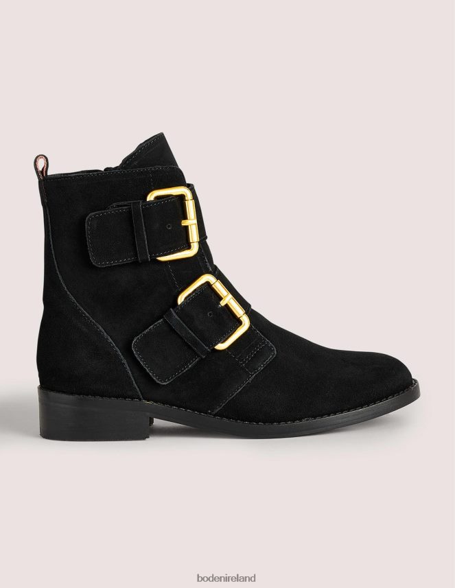 Black Footwear Double Buckle Ankle Boots Boden Women L466L62343