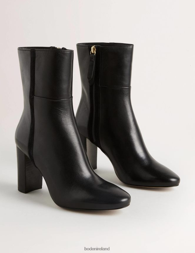 Black Footwear Leather Ankle Boots Boden Women L466L62344