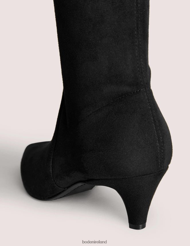 Black Footwear Stretch Kitten Heel Knee Boot Boden Women L466L62303