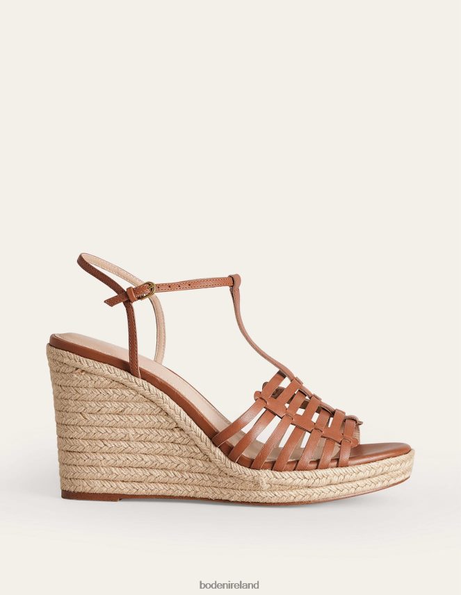 Tan Footwear Strappy Espadrille Wedges Boden Women L466L6718