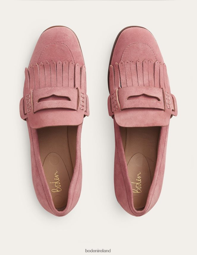 Blush Suede Footwear Penny Detail Loafers Boden Women L466L62341