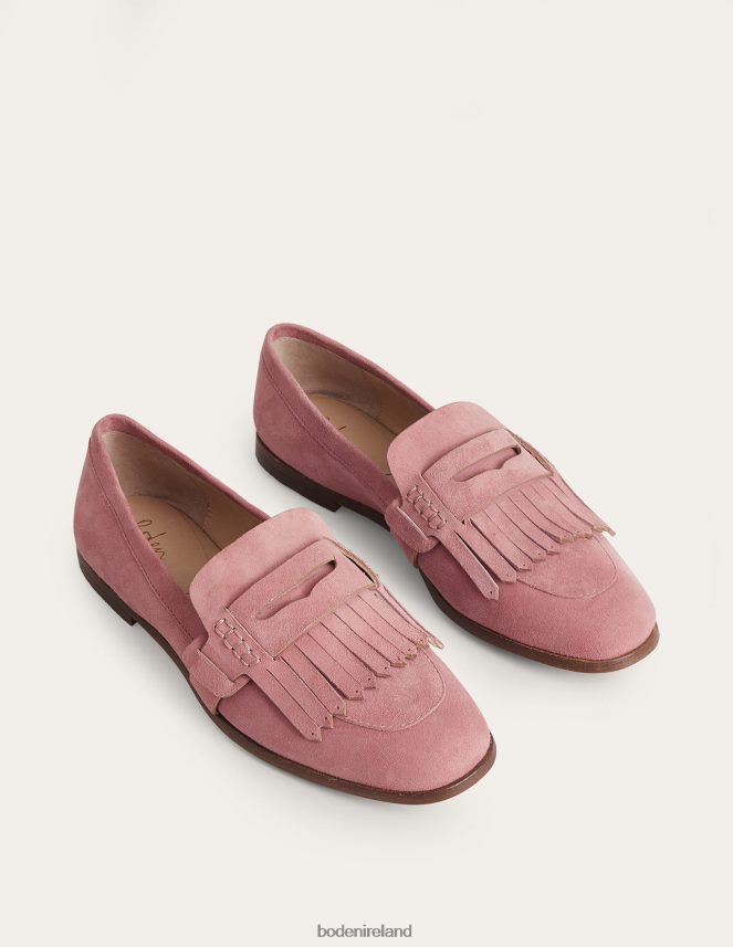 Blush Suede Footwear Penny Detail Loafers Boden Women L466L62341