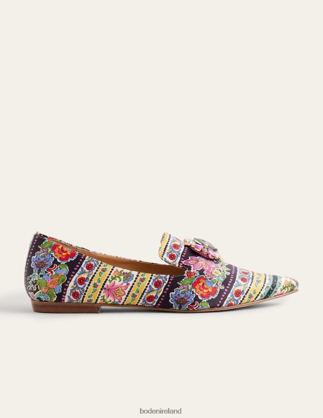 Carnation Bloom Footwear Printed Embellished Loafers Boden Women L466L62293