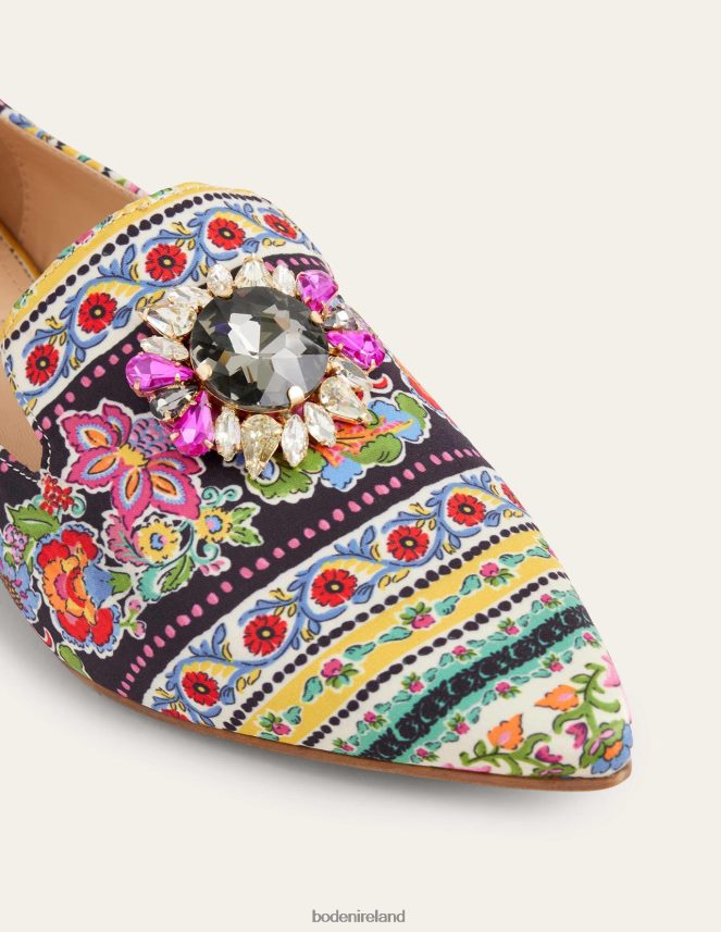 Carnation Bloom Footwear Printed Embellished Loafers Boden Women L466L62293