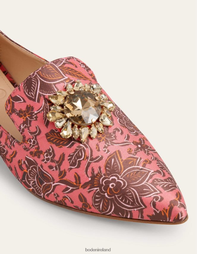 Faded Rose Floral Tapestry Footwear Printed Embellished Loafers Boden Women L466L62334