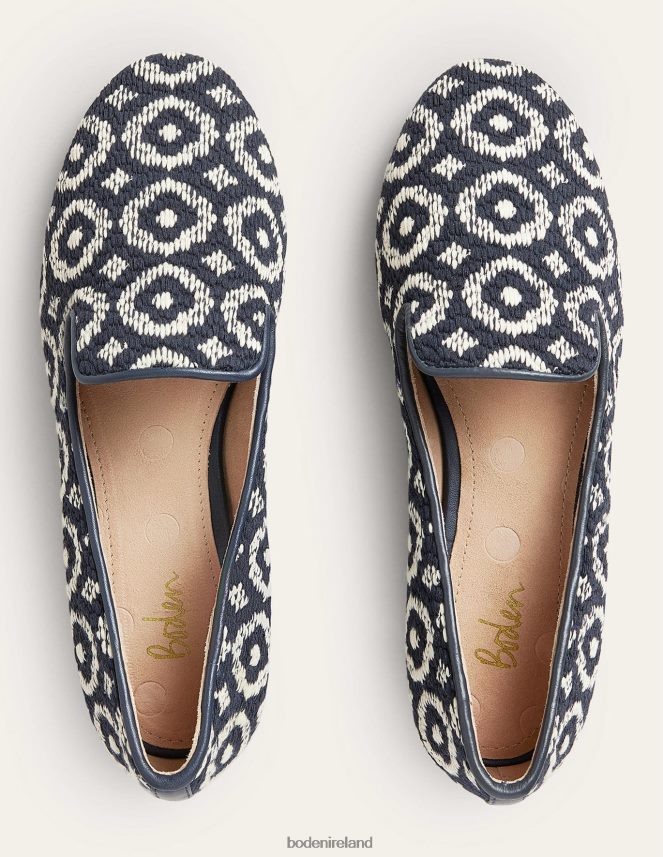 Geo Footwear Tapestry Embroidered Loafers Boden Women L466L62306
