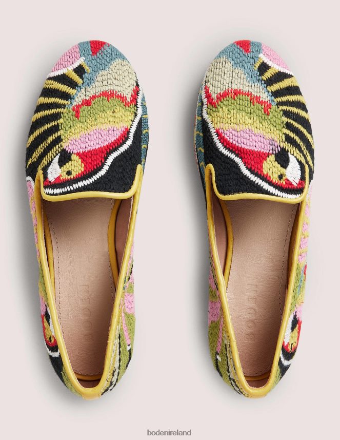 Parrot Footwear Tapestry Embroidered Loafers Boden Women L466L62372