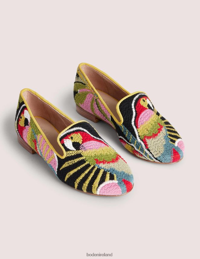 Parrot Footwear Tapestry Embroidered Loafers Boden Women L466L62372