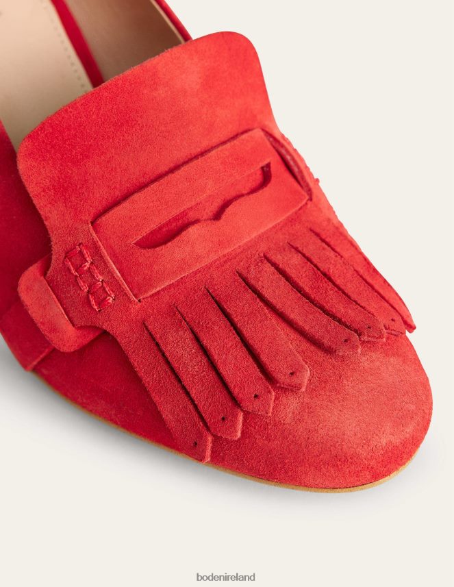 Tomato Kid Suede Footwear Ghillie Detail Heeled Loafers Boden Women L466L62304