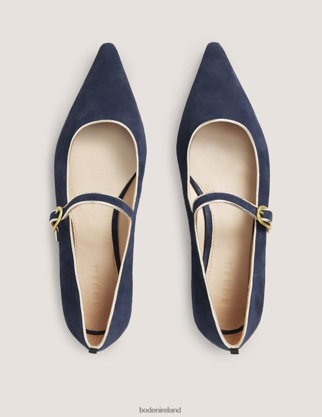 Navy Footwear Pointed Toe Mary Jane Shoes Boden Women L466L62607
