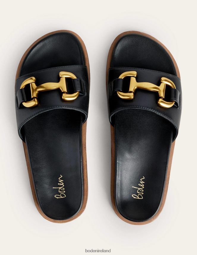 Black Footwear Iris Snaffle Slider Sandals Boden Women L466L6690