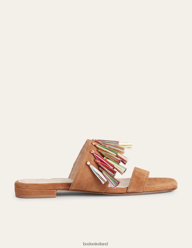 Ginger Snap Footwear Tassel Suede Sandals Boden Women L466L62339