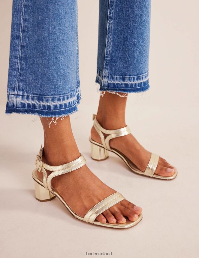 Gold Footwear Block-Heel Sandals Boden Women L466L6705