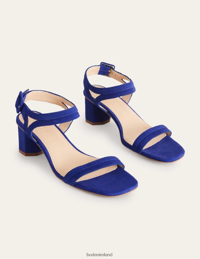 Lapis Blue Footwear Block-Heel Sandals Boden Women L466L6704