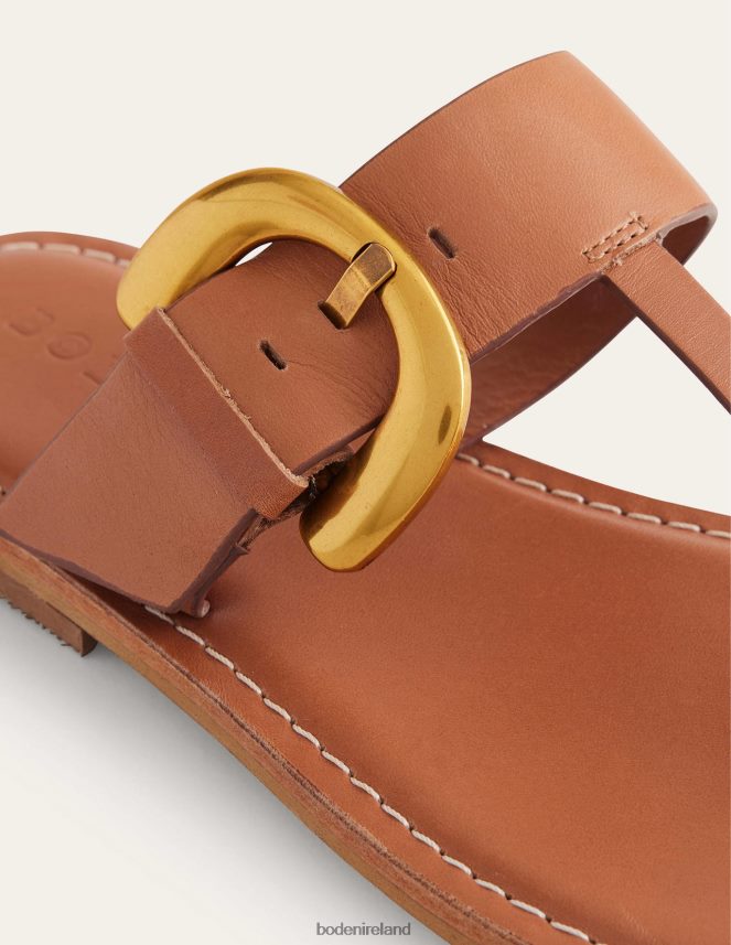 Tan Footwear Buckled Toe-Post Sandals Boden Women L466L6691