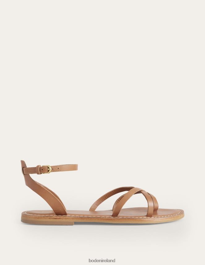 Tan Leather Footwear Easy Flat Sandal Boden Women L466L62382