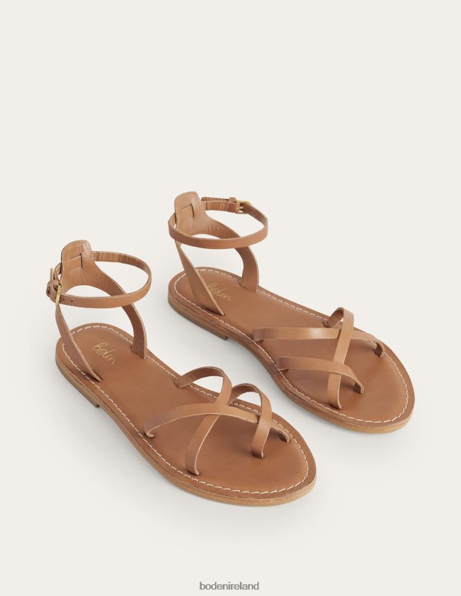 Tan Leather Footwear Easy Flat Sandal Boden Women L466L62382