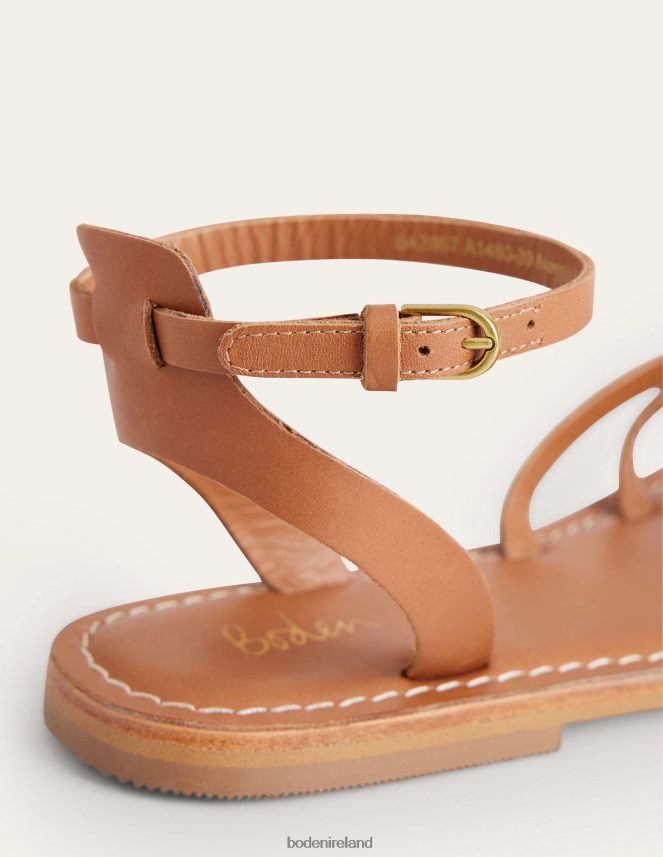 Tan Leather Footwear Easy Flat Sandal Boden Women L466L62382