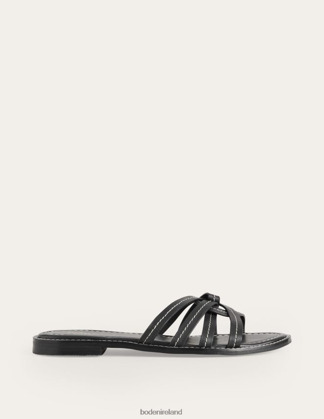 Black Footwear Mutli Strap Sliders Boden Women L466L62305